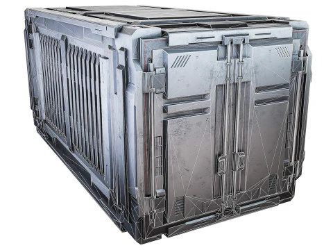Sci-fi industrial container 3D Model