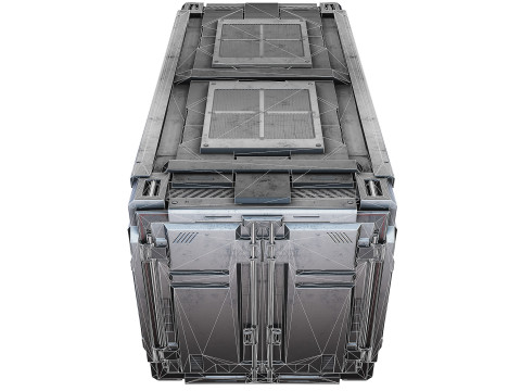 Sci-fi industrial container 3D मॉडल