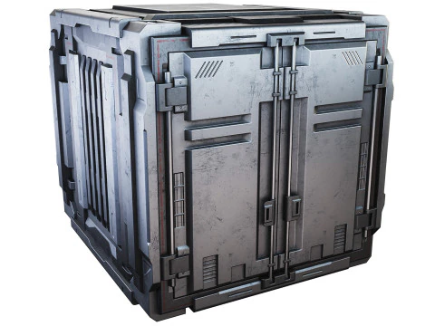 Sci-fi industrial container 3D Model