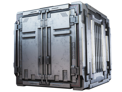 Sci-fi industrial container 3D मॉडल