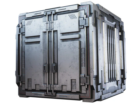 Sci-fi industrial container 3D Model