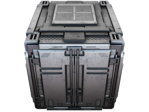 Sci-fi industrial container 3D मॉडल