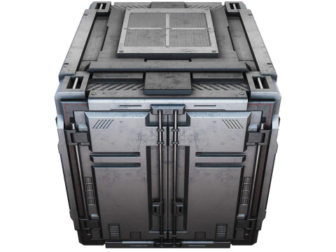 Sci-fi industrial container 3D Model