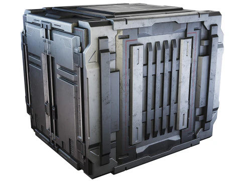 Sci-fi industrial container 3D Model