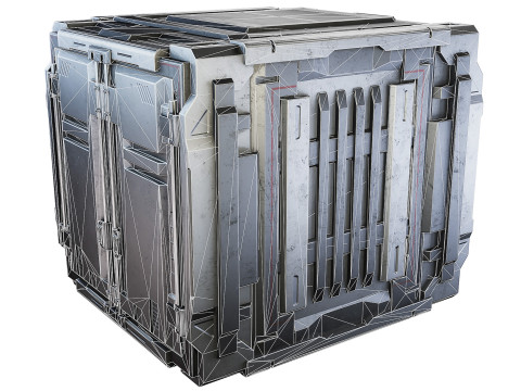 Sci-fi industrial container 3D मॉडल