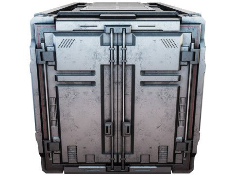 Sci-fi industrial container 3D मॉडल