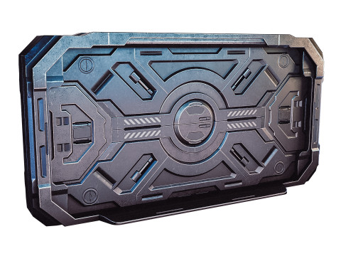 Sci-fi door Modello 3D