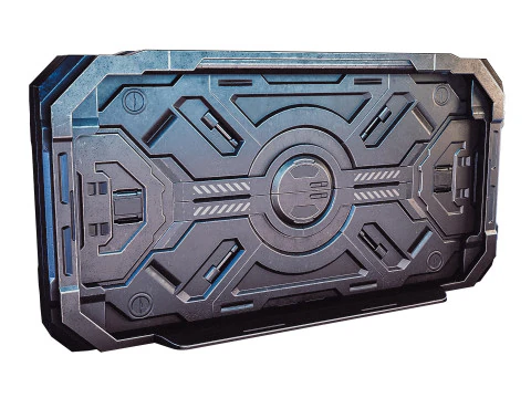 Sci-fi door 3D Model