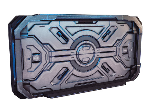 Sci-fi door Modello 3D