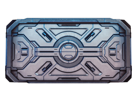 Sci-fi door Modello 3D