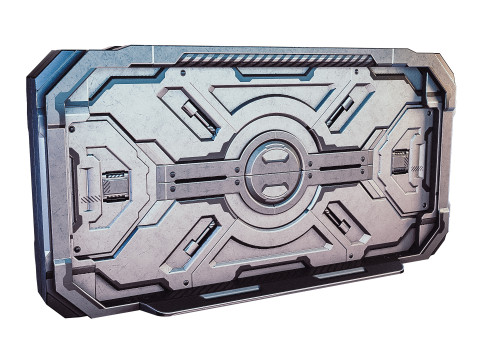 Sci-fi door Modello 3D
