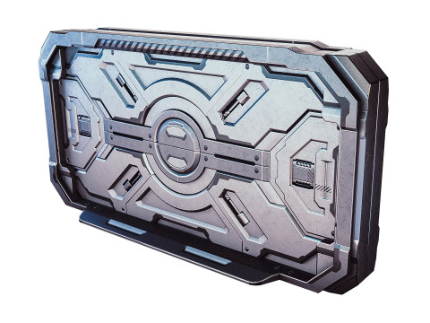 Sci-fi door Modello 3D