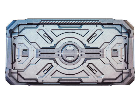 Sci-fi door Modello 3D