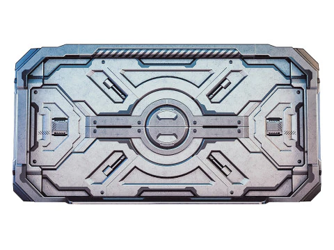 Sci-fi door 3D Model