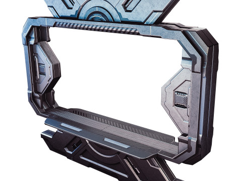 Sci-fi door Modello 3D