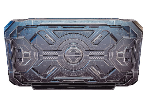 Sci-fi door Modello 3D