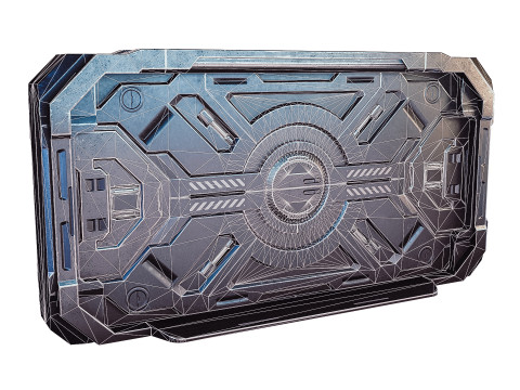 Sci-fi door Modello 3D