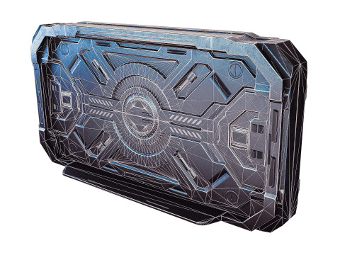 Sci-fi door Modello 3D