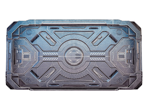 Sci-fi door Modello 3D