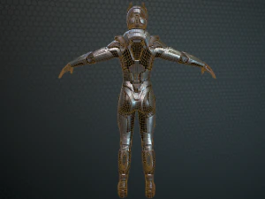 sci-fi girl solder 3D Model