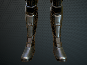 sci-fi girl solder Modelo 3D
