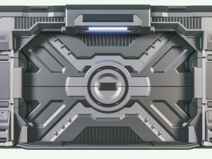 sci-fi door 3D 모델