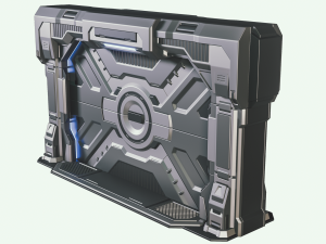 sci-fi door 3D 모델