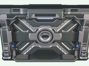 sci-fi door 3D 모델