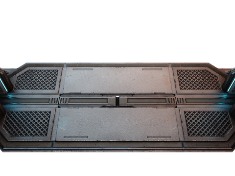 Sci-fi door game Modèle 3D