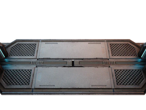Sci-fi door game 3D Model