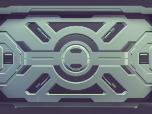 sci-fi door 3D Model