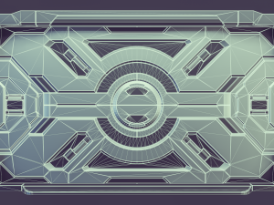 sci-fi door 3Dモデル