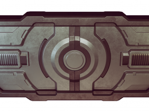 sci-fi door Modelo 3D