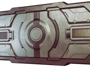 sci-fi door Modelo 3D