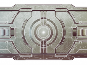 sci-fi door Modelo 3D