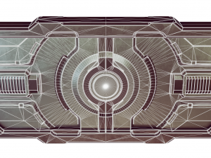 sci-fi door Modelo 3D