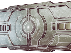 sci-fi door Modelo 3D