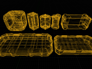 Sci-fi Container Game Unreal Eng 3D Модель