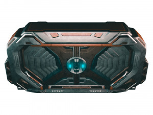 Sci-fi Industrial Door Modelo 3D