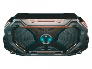 Sci-fi Industrial Door 3D Model