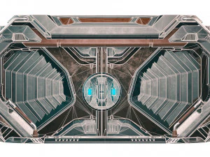 Sci-fi Industrial Door 3D Model