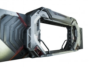 Sci-Fi Door Games 3Dモデル