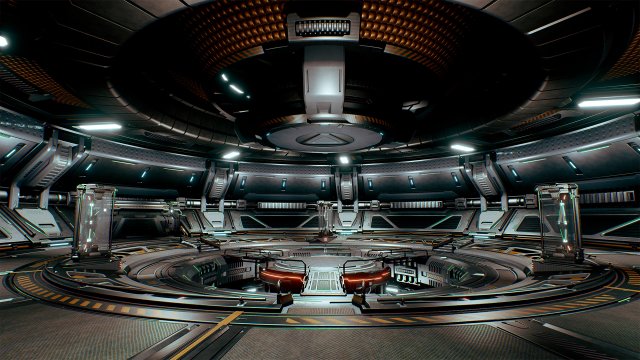Sci-Fi Hangar Scene Unreal Engine4 3D Модель .c4d .max .obj .3ds .fbx .stl .blend 