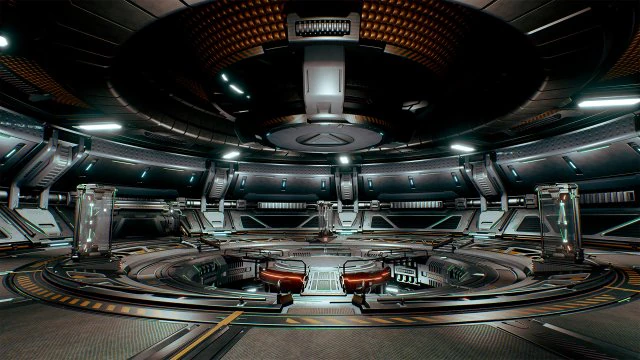Sci-Fi Hangar Scene Unreal Engine4 3D Model .c4d .max .obj .3ds .fbx .stl .blend 