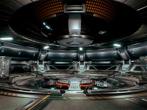 Sci-Fi Hangar Scene Unreal Engine4 3Dモデル