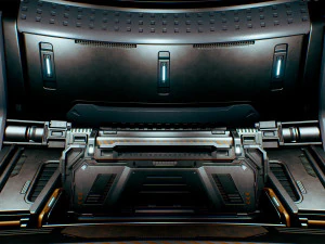 Sci-Fi Hangar Scene Unreal Engine4 3D Model