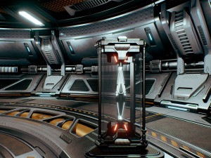 Sci-Fi Hangar Scene Unreal Engine4 3D Модель
