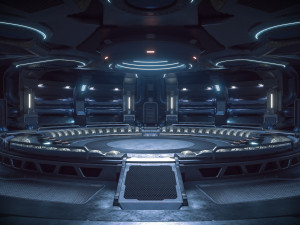 Sci-fi Hangar Rework Scene 3D मॉडल