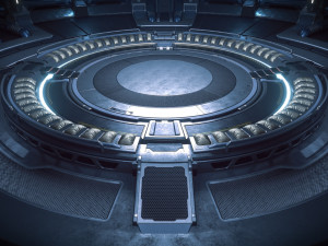 Sci-fi Hangar Rework Scene 3D Модель