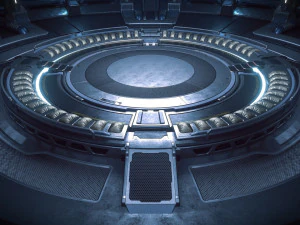 Sci-fi Hangar Rework Scene 3D Model